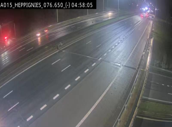 Webcam autoroute Belgique - Heppignies - E42 direction Namur - BK 76.4