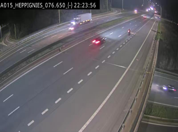 Webcam autoroute Belgique - Heppignies - E42 direction Namur - BK 76.4