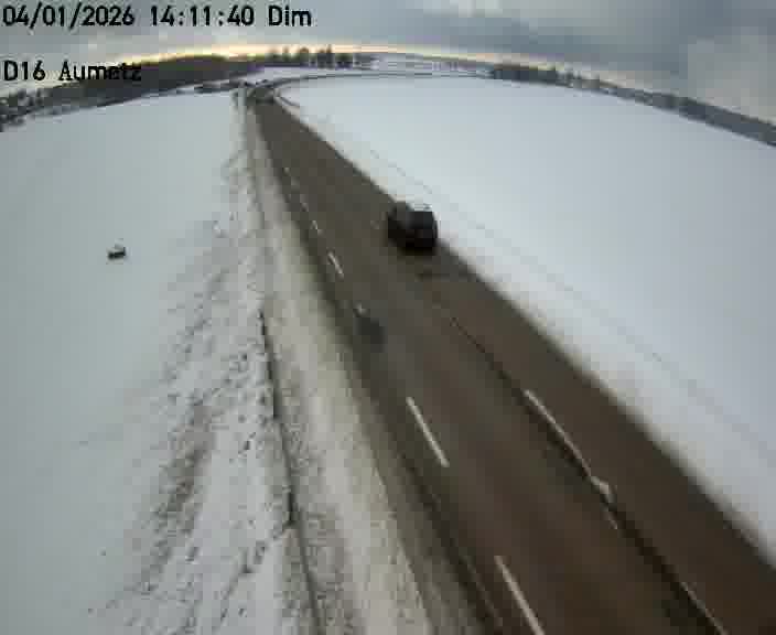 Webcam sur la D16 à Aumetz. Vue orientée vers A30
