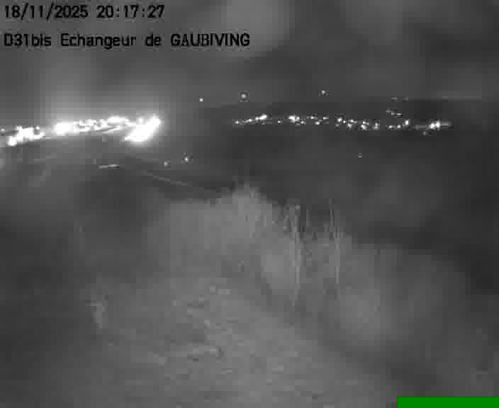 Dispositif d’observation sur D31bis (France) à Gaubiving, en direction de Sarreguemines, offrant une visualisation fiable des conditions de circulation.