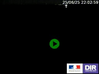 Webcam routière sur la RN7 à hauteur de Toulon-sur-Allier, entre Moulins et Vichy