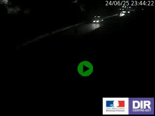 Caméra autoroutière sur l'A47 à hauteur de Givors, a proximité de Lyon. La webcam est orientée vers Lyon