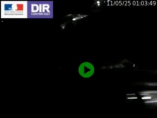 Webcam traffic à Grenoble-sud sur l'autoroute A480. Vue orientée vers l'entrée et la sortie de Grenoble