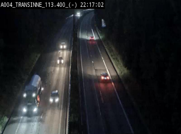 Caméra trafic E411 (A4) - Transinne direction Namur - BK 113.425