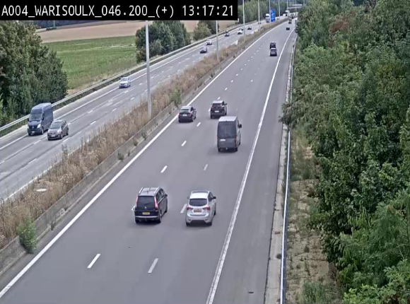Webcam autoroute Belgique - Warissoulx - E411 - BK 46.2