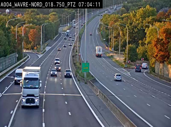 Webcam traffic E411(A4) - BK 18.7 - Bierges (Wavre Nord)