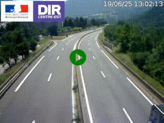 Caméra sur la Nationale 90 (N90) à La Léchère, en direction et à proximité d'Albertville