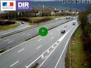 Caméra routière à hauteur de la sortie 15 Chambéry-centre au PK 4,103 en direction d'Albertville