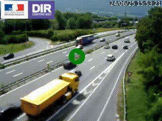 Caméra routière à hauteur de la sortie 15 Chambéry-centre au PK 4,103 en direction d'Albertville
