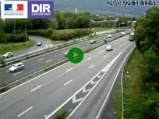 Caméra routière à hauteur de la sortie 15 Chambéry-centre au PK 4,103 en direction d'Albertville