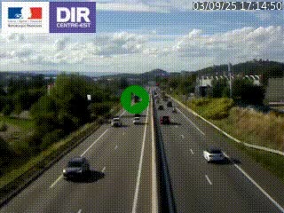 Caméra autoroute à Saint-Etienne (Les Littes) à hauteur du Ikea Saint-Etienne sur l'A72 en direction de Roanne