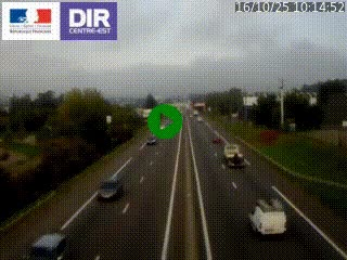 Caméra autoroute à Saint-Etienne (Les Littes) à hauteur du Ikea Saint-Etienne sur l'A72 en direction de Roanne