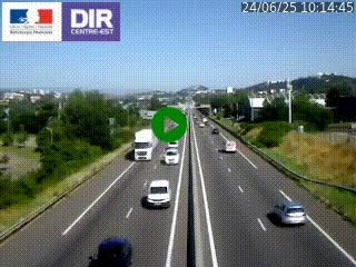Caméra autoroute à Saint-Etienne (Les Littes) à hauteur du Ikea Saint-Etienne sur l'A72 en direction de Roanne