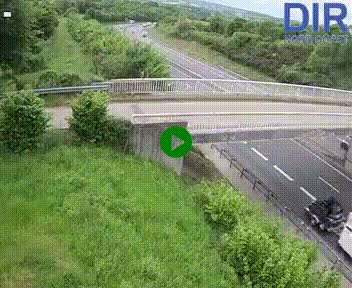 Webcam sur A84 à hauteur de Pont-Farcy, au niveau du pont autoroutier sur la Vire, au sud de Saint-Lô