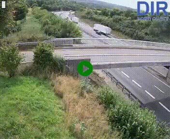 Webcam sur A84 à hauteur de Pont-Farcy, au niveau du pont autoroutier sur la Vire, au sud de Saint-Lô