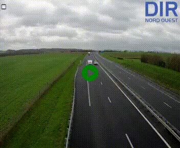 Webcam sur A84 à hauteur de l'échangeur de Poilley avec la N175, au sud d'Avranches