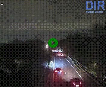 Webcam sur le périphérique de Caen (N814) à l'est de la ville, à Mondeville hauteur de la sortie 2, Presqu'île-Rives de l'Orne, au bout de l'autoroute A13