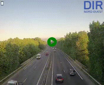 Webcam sur le périphérique de Caen (N814) à l'est de la ville, à Mondeville hauteur de la sortie 2, Presqu'île-Rives de l'Orne, au bout de l'autoroute A13