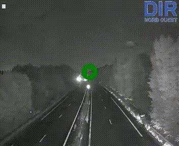 Webcam sur le périphérique de Caen (N814) à l'est de la ville, à Mondeville hauteur de la sortie 2, Presqu'île-Rives de l'Orne, au bout de l'autoroute A13