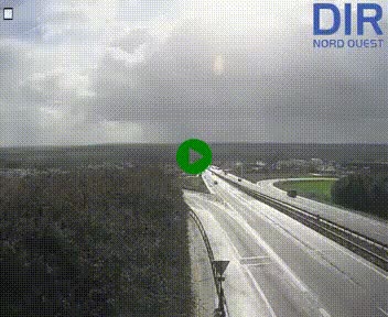 Webcam au début de l'A84 sur le périphérique Ouest de Caen (N814) à hauteur de la sortie 9, Porte de Bretagne