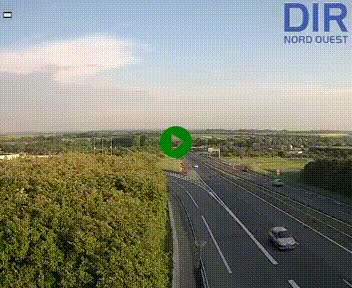 Webcam au début de l'A84 sur le périphérique Ouest de Caen (N814) à hauteur de la sortie 9, Porte de Bretagne