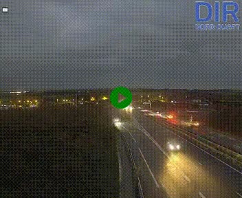 Webcam au début de l'A84 sur le périphérique Ouest de Caen (N814) à hauteur de la sortie 9, Porte de Bretagne