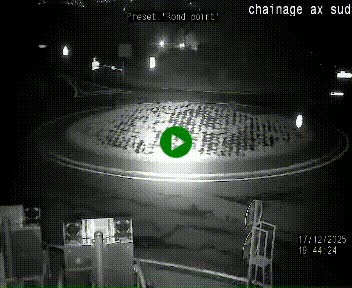 Webcam sur la N22 au niveau du poste frontière entre la France et Andorre à proximité de Pas de la Case à plus de 2000 mètres d'altitude