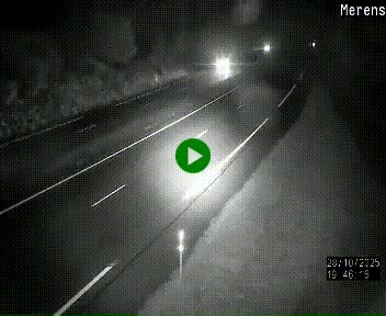 Webcam dans les Pyrénées à hauteur de Mérens-les-Vals sur N320, en direction de Pas de la Casa (Andorre)