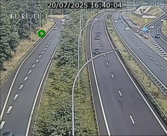 Traffic live webcam Luxembourg Senningerberg - A1 direction Allemagne - BK 11.3