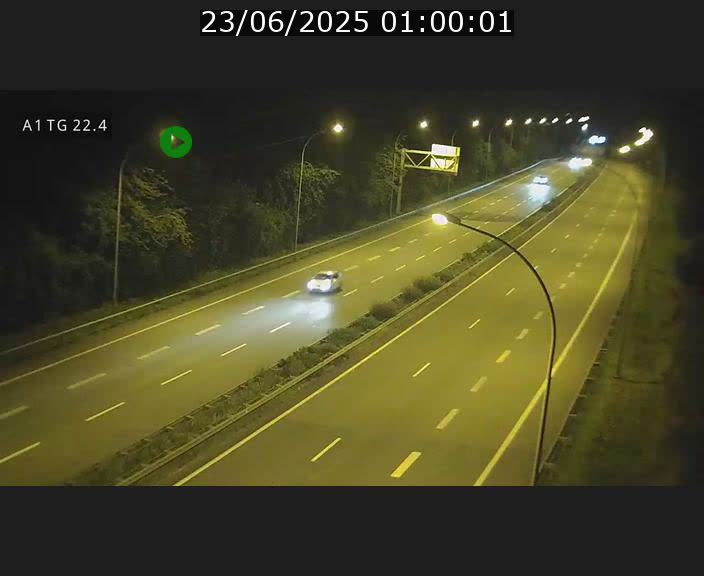 Traffic live webcam Luxembourg Flaxweiler - A1 direction Luxembourg - BK 22.4
