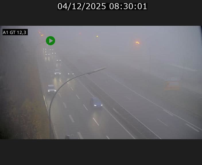 Traffic live webcam Luxembourg Senningerberg - A1 direction Allemagne - BK 12.3