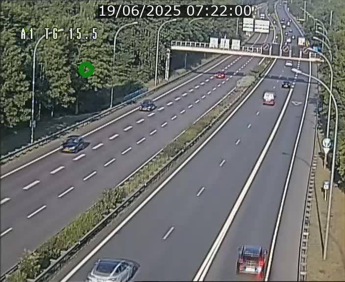 Traffic live webcam Luxembourg Munsbach - A1 direction Luxembourg - BK 15.5