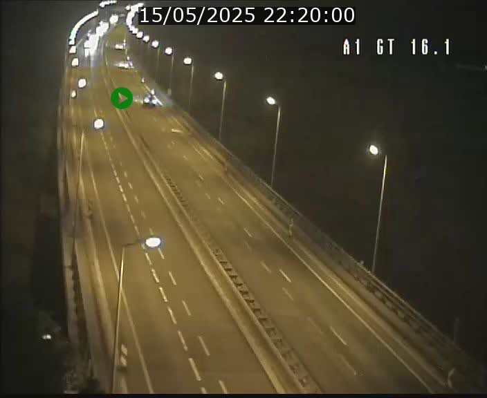 Traffic live webcam Luxembourg Niederanven - A1 direction Allemagne - BK 16.1