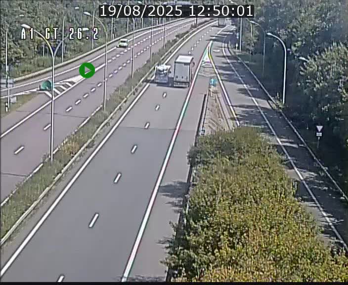 Traffic live webcam Luxembourg Grevenmacher - A1 direction Allemagne - BK 26.2