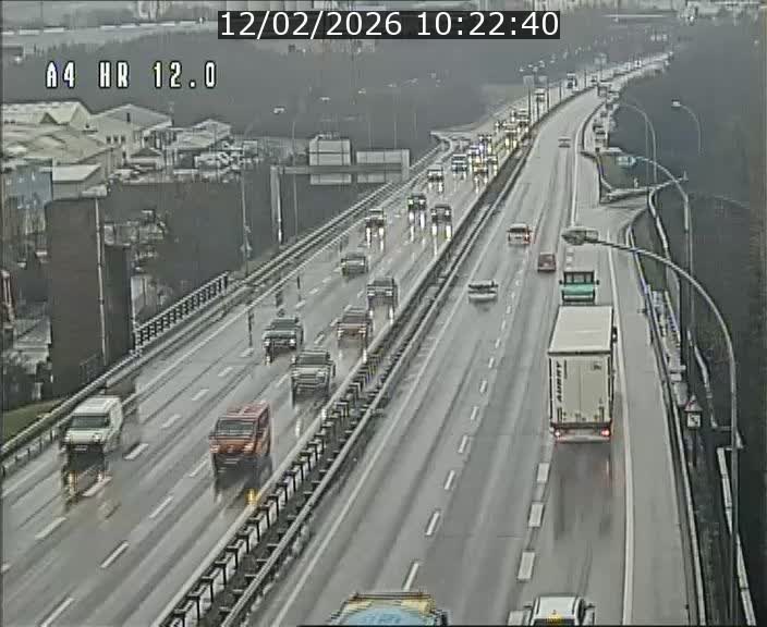 Traffic live webcam Luxembourg Jonction Foetz - A4 - BK 12.0 - direction Esch sur Alzette