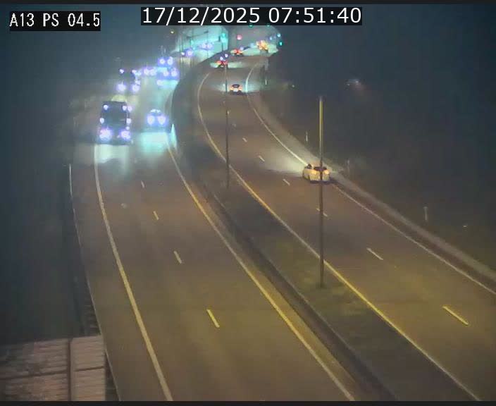 Traffic live webcam Luxembourg Differdange - A13 direction Esch-sur-Alzette - BK 4.5