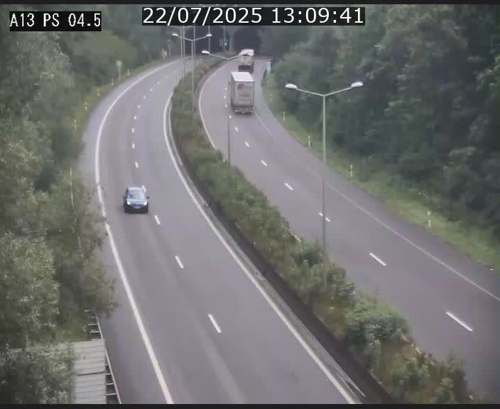 Traffic live webcam Luxembourg Differdange - A13 direction Esch-sur-Alzette - BK 4.5