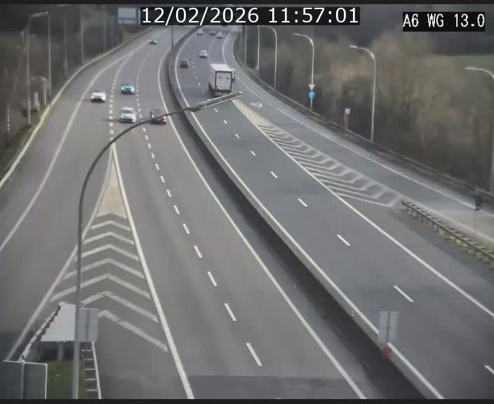 Traffic live webcam Luxembourg Mamer - A6 - BK 13 - direction Luxembourg/France/Allemagne