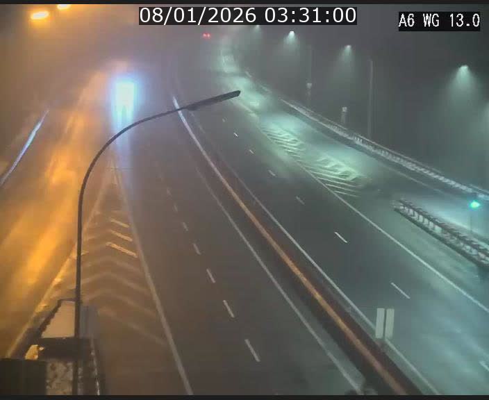 Traffic live webcam Luxembourg Mamer - A6 - BK 13 - direction Luxembourg/France/Allemagne