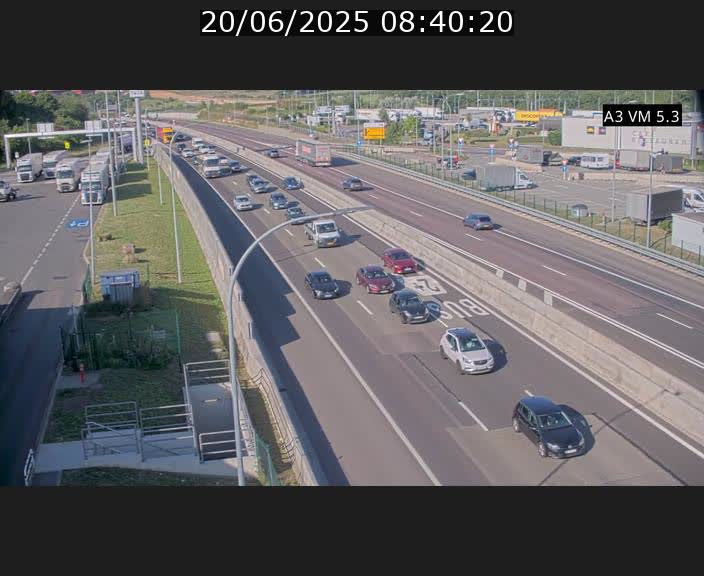 Traffic live webcam Luxembourg Aire de Berchem - A3 - BK 5 - direction France