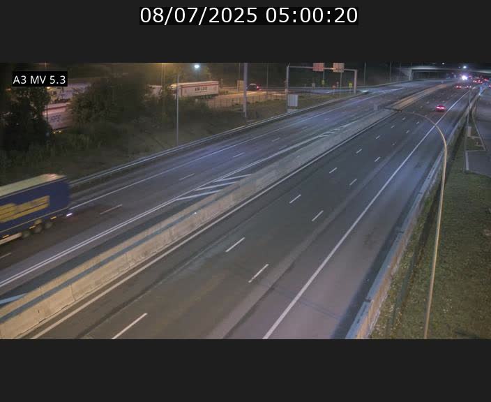 Webcam à l'Aire de Berchem au Luxembourg sur l'A3. Vue orientée vers la France