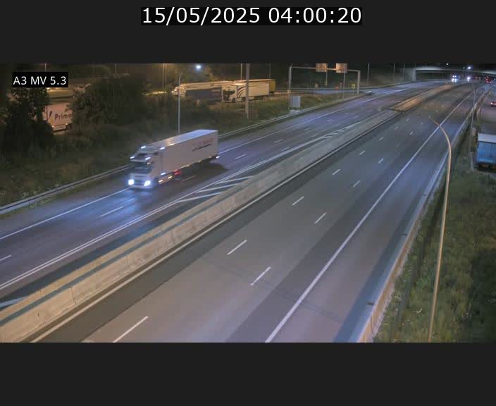 Webcam à l'Aire de Berchem au Luxembourg sur l'A3. Vue orientée vers la France