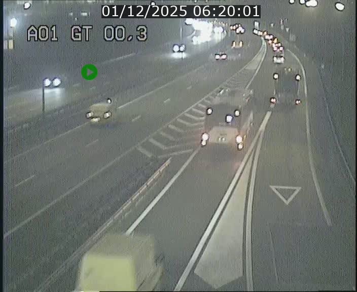 Traffic live webcam Luxembourg Croix de Gasperich - A1 direction Kirchberg - BK 0.3