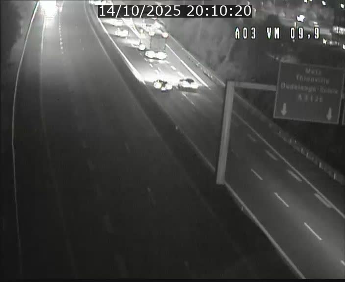Webcam Autoroute à la Croix de Bettembourg - A3 - BK 9.9 - direction France