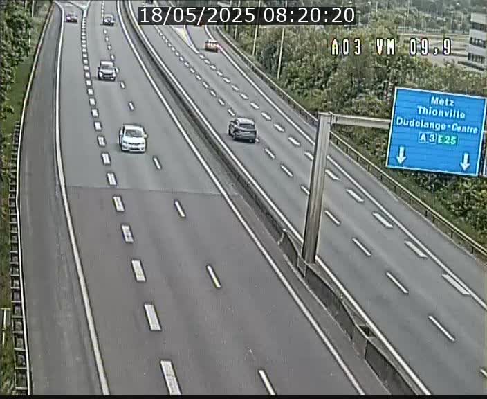 Webcam Autoroute à la Croix de Bettembourg - A3 - BK 9.9 - direction France