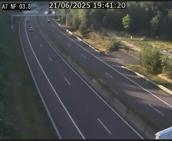 Webcam autoroute A7 au Luxembourg à la sortie du Tunnel Stafelter vers le Nord