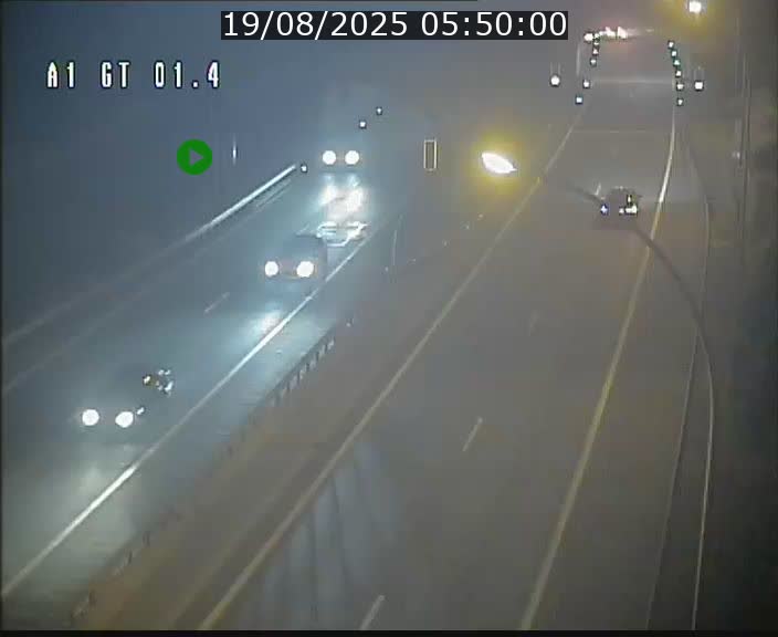 Traffic live webcam Luxembourg Hesperange - A1 direction Kirchberg - BK 1.4