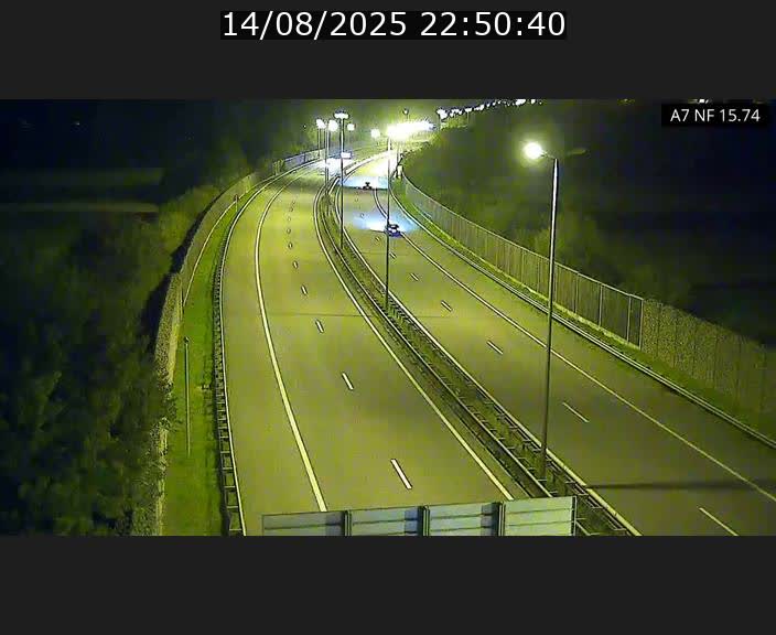 Caméra trafic Luxembourg - A7, Tunnel Mersch, entrée nord, direction Lorentzweiler
