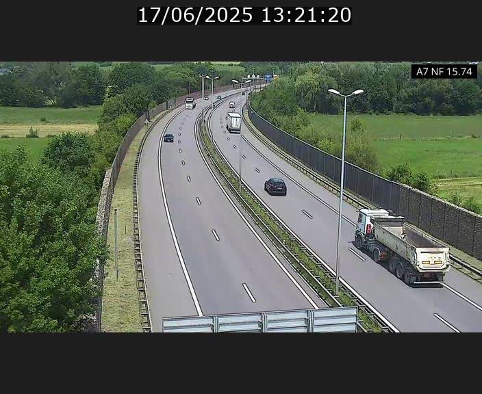 Caméra trafic Luxembourg - A7, Tunnel Mersch, entrée nord, direction Lorentzweiler