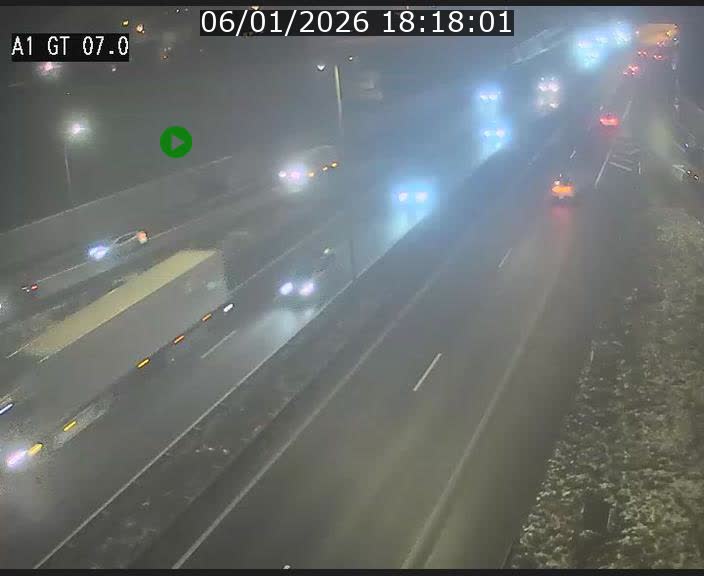 Traffic live webcam Luxembourg Cents - A1 direction Kirchberg - BK 7